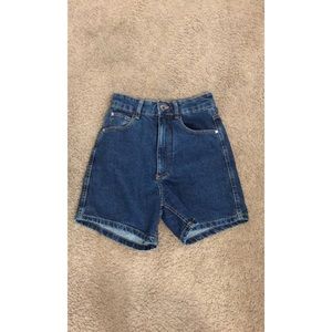 High Rise Jean Shorts